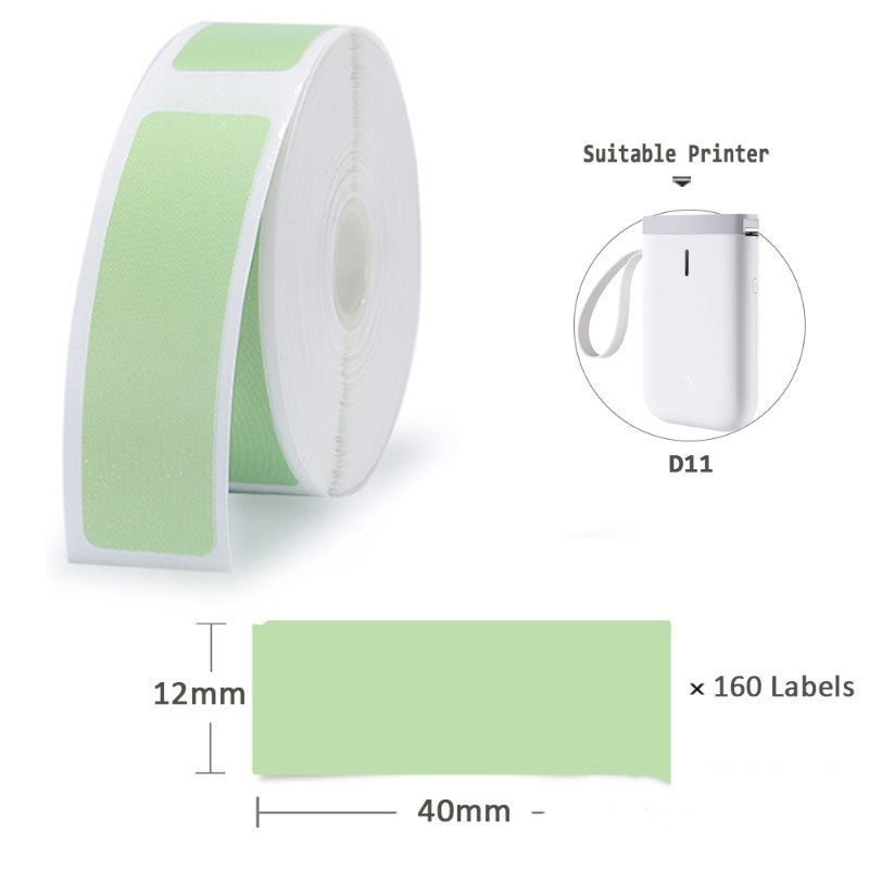 Niimbot D11 Mini Label Printer Paper Supermarket Price Label Gadgets DealSniper.net Green 12x40mm