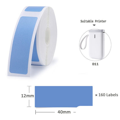Niimbot D11 Mini Label Printer Paper Supermarket Price Label Gadgets DealSniper.net Blue 12x40mm