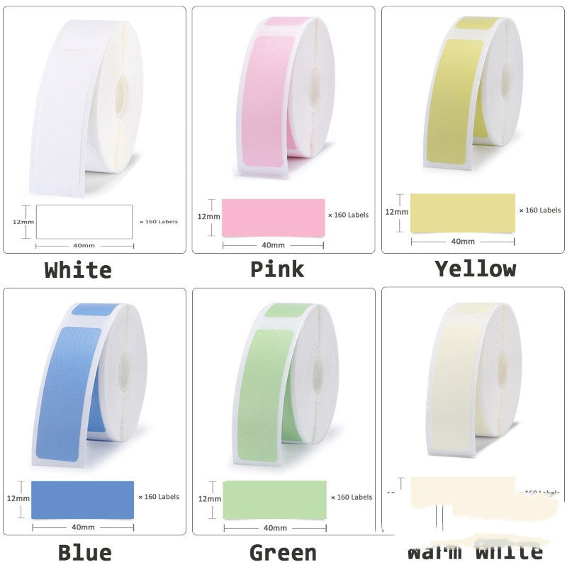 Niimbot D11 Mini Label Printer Paper Supermarket Price Label Gadgets DealSniper.net 6color 12x40mm