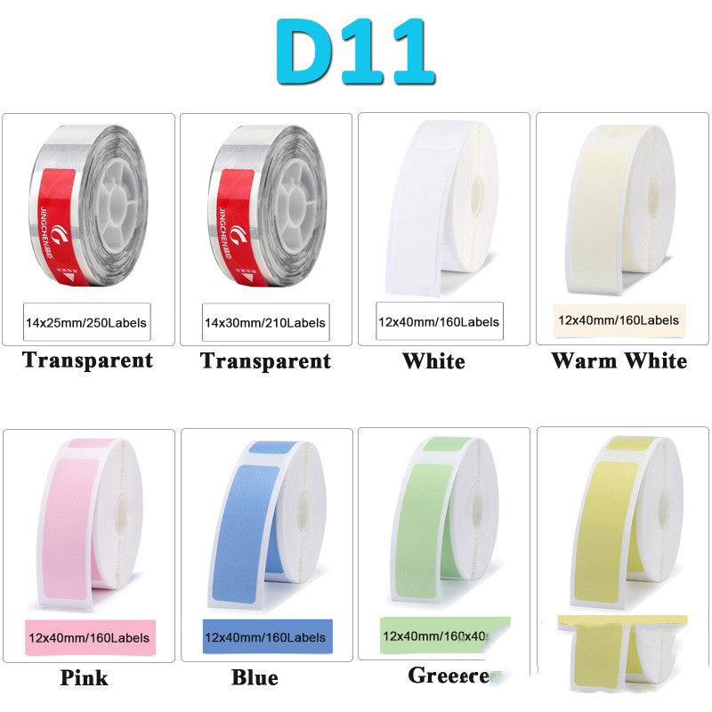 Niimbot D11 Mini Label Printer Paper Supermarket Price Label Gadgets DealSniper.net 8color set2