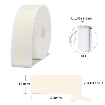 Niimbot D11 Mini Label Printer Paper Supermarket Price Label Gadgets DealSniper.net Warm White 12x40mm