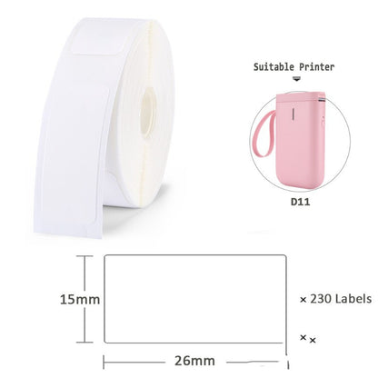 Niimbot D11 Mini Label Printer Paper Supermarket Price Label Gadgets DealSniper.net White 15x26mm