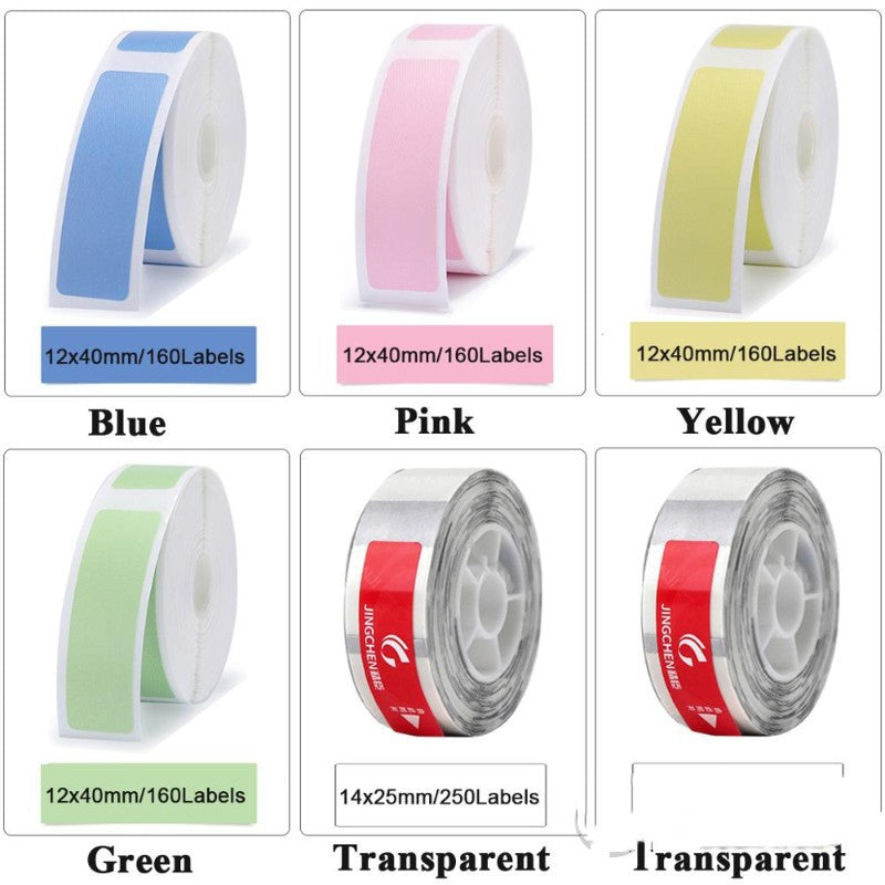 Niimbot D11 Mini Label Printer Paper Supermarket Price Label Gadgets DealSniper.net 6color set3