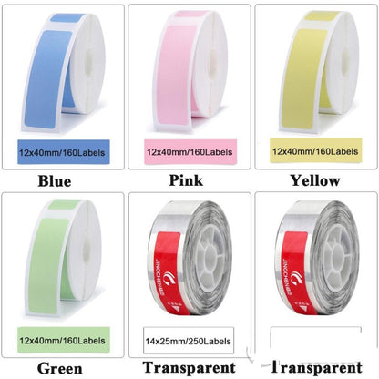 Niimbot D11 Mini Label Printer Paper Supermarket Price Label Gadgets DealSniper.net 6color set3