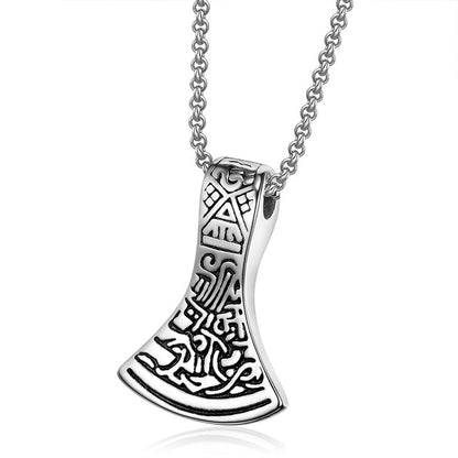 Fashionable Titanium Steel Casting European And American Style Jewelry dealsniper-net Single pendant steel color 55CM