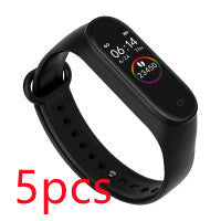 Smart Bracelet Fitness Tracker Waterproof Fitness Bracelet Sports Gym From House Black 5pcs