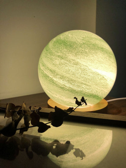 Girl Heart Nordic Style Decoration Bedroom Bedside Table Lamp Home Decor DealSniper.net Emerald green A