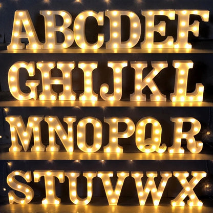 Luminous LED Letter Number Night Light English Alphabet Number Home Decor DealSniper.net