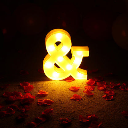Luminous LED Letter Number Night Light English Alphabet Number Home Decor DealSniper.net