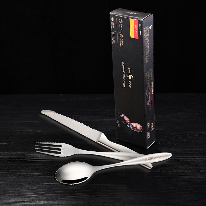 Stainless Steel Western Tableware Set Kitchen DealSniper.net C
