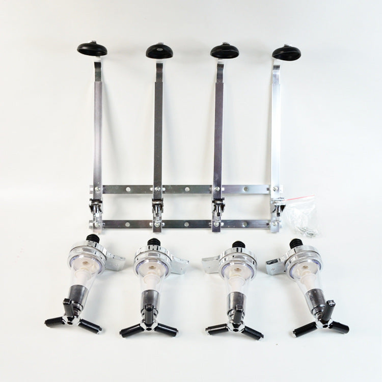 4-head wall-mounted wine pouring rack Kitchen DealSniper.net