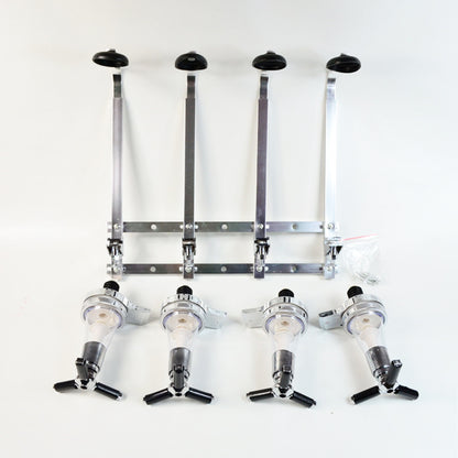 4-head wall-mounted wine pouring rack Kitchen DealSniper.net