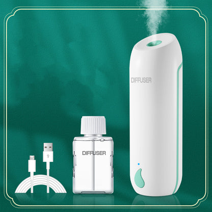 50ml Aromatherapy Machine Timed Automatic Spraying Fragrance Household Perfume Machine Toilet Deodorizing Air Purifying Diffuser House dealsniper-net White and green Encounter