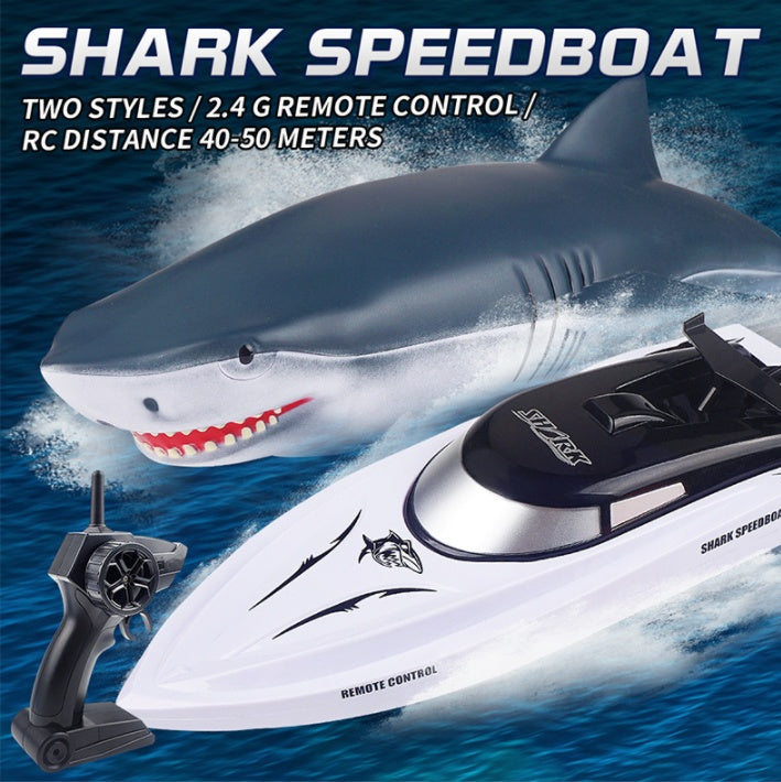New Electric Shark RC Boat Vehicles Waterproof Swimming Pool Kids Gym From House