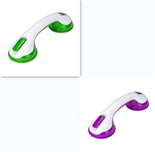 Bathroom Handrail Suction Cup Type Anti-skid Handrail Suction Cup Handrail House dealsniper-net Green Purple set