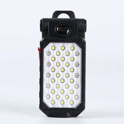 Folding USB Rechargeable COB Work Light Portable LED Flashlight Outdoor DealSniper.net W598B Builtin battery with U
