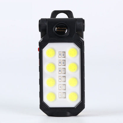 Folding USB Rechargeable COB Work Light Portable LED Flashlight Outdoor DealSniper.net W598A Builtin battery with U