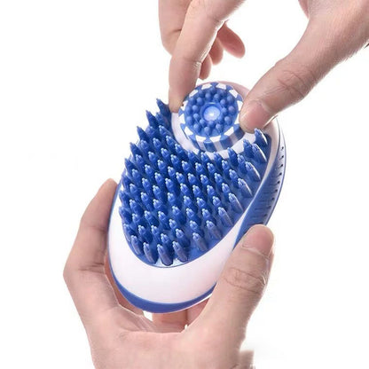 Pet Supplies Bath Brush Massage Comb Can Store Bath Liquid Silicone Brush For Cats And Dogs Pets dealsniper-net