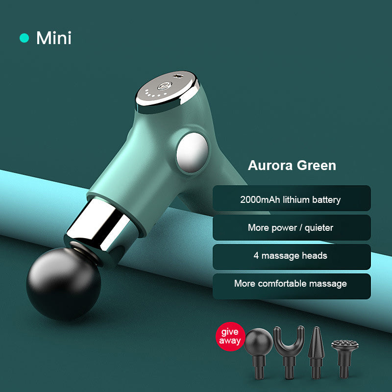 Electric Deep Muscle Vibration Massager Health dealsniper-net Green Button type
