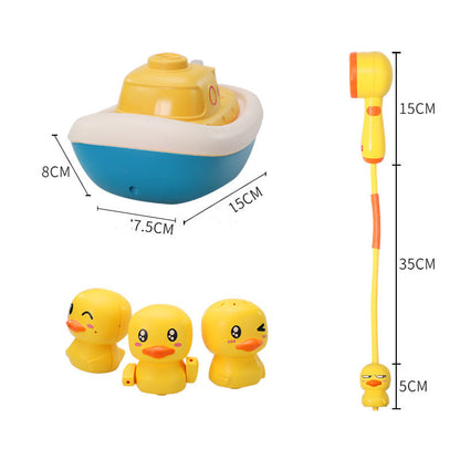 Baby Plastic Bathroom Toy Sprinkler Accessories Electric Duck Shower Ball For Bathtub