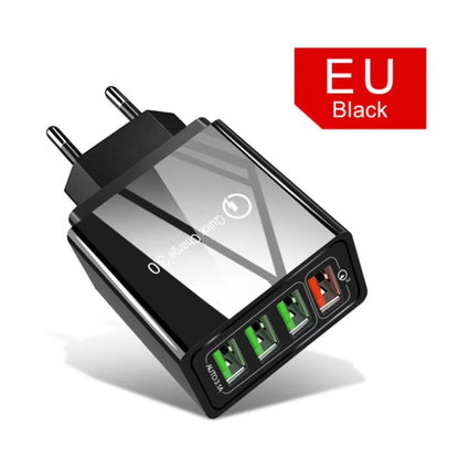 Travel Charger US Standard European Standard British Standard Travel dealsniper-net Black EU