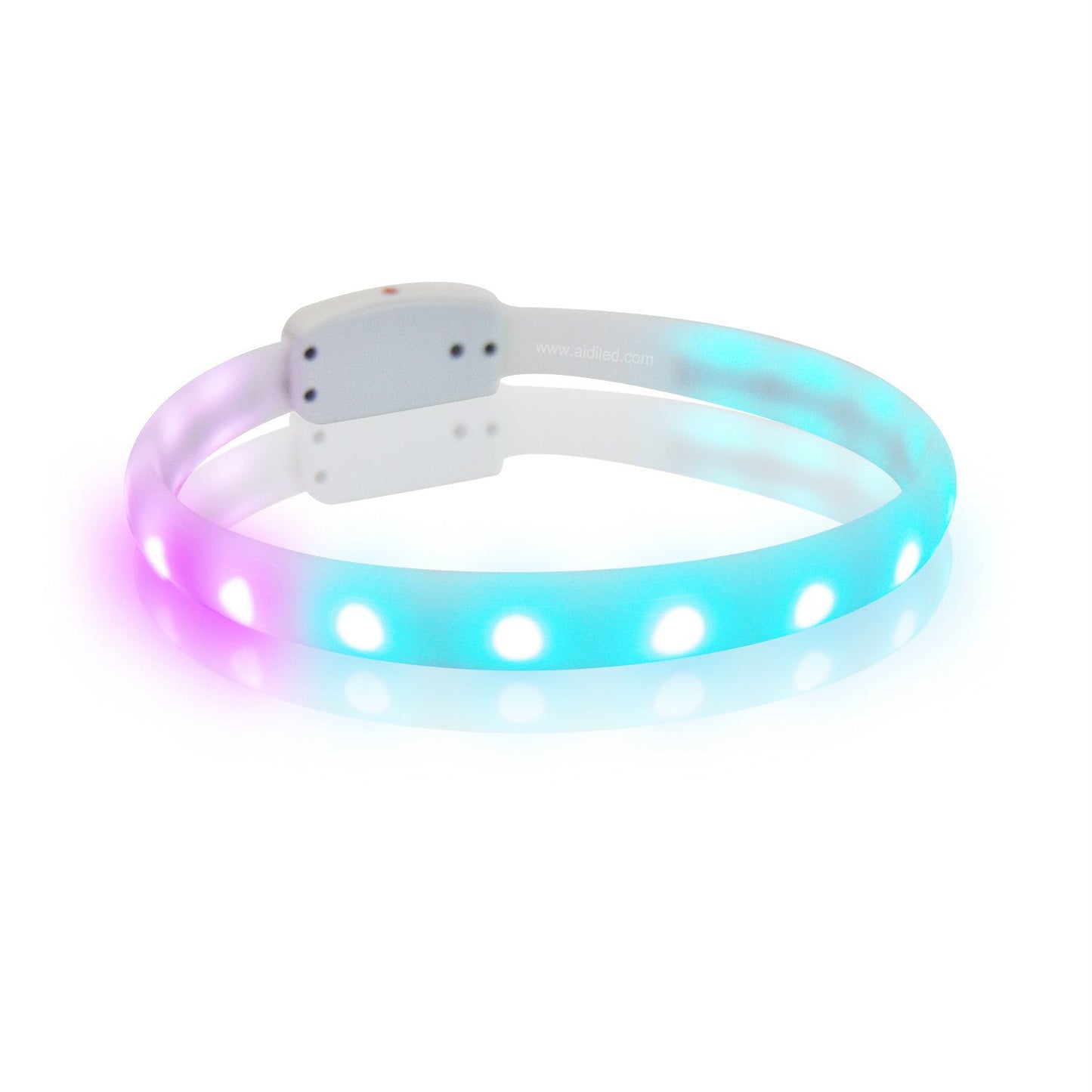 Flash Collar Dogs USB Charging Anti-Lost Silicone Necklace Pets DealSniper.net White L USB