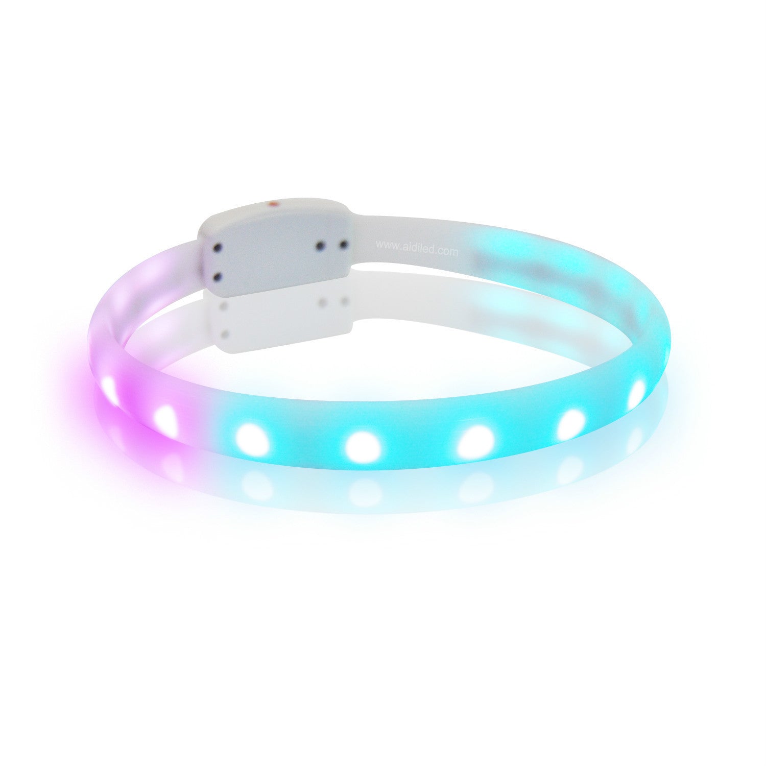 Flash Collar Dogs USB Charging Anti-Lost Silicone Necklace Pets DealSniper.net White L USB