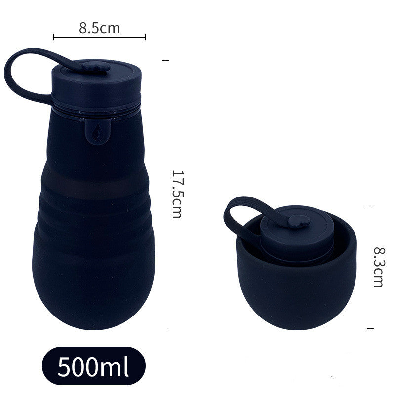 Creative Foldable Travel Portable Silicone Sports Bottle