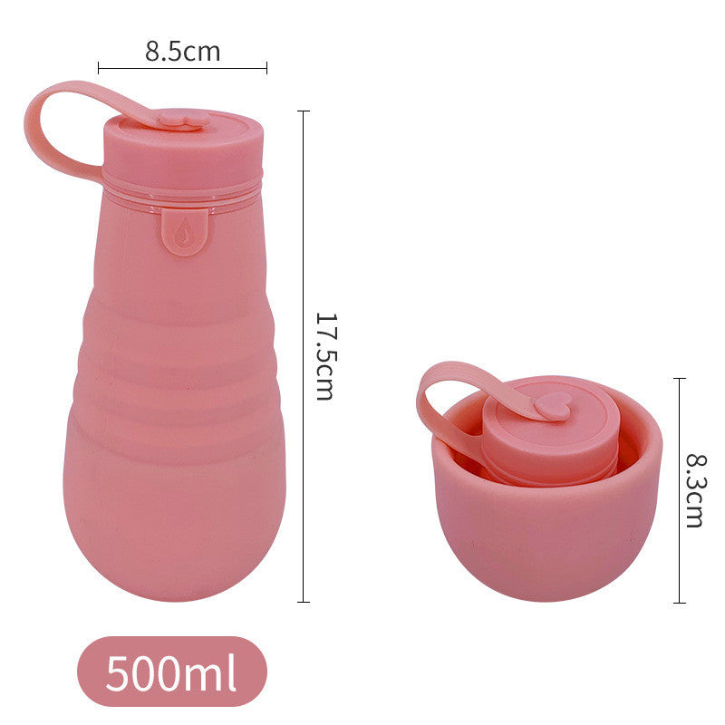 Creative Foldable Travel Portable Silicone Sports Bottle