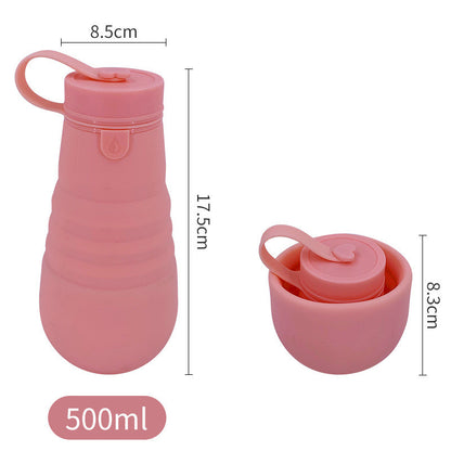 Creative Foldable Travel Portable Silicone Sports Bottle