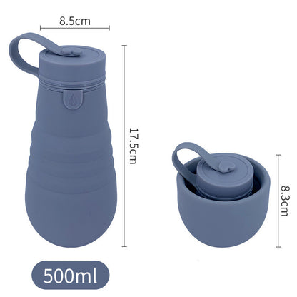 Creative Foldable Travel Portable Silicone Sports Bottle