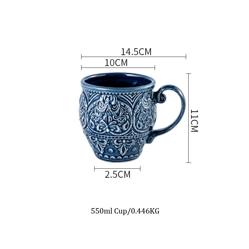 Baroque Dishware Household Bowl Nordic Style Ceramic Set Kitchen DealSniper.net 7 Style 1PC