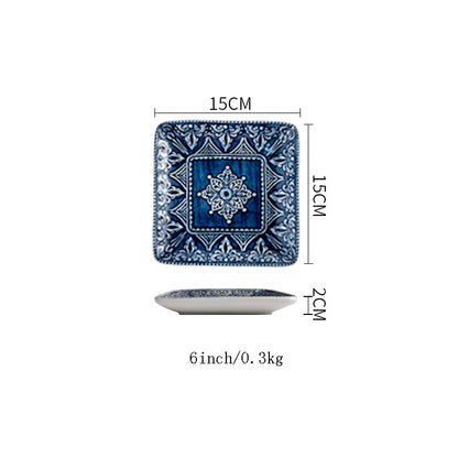 Baroque Dishware Household Bowl Nordic Style Ceramic Set Kitchen DealSniper.net 2 Style 1PC