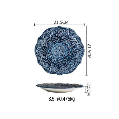 Baroque Dishware Household Bowl Nordic Style Ceramic Set Kitchen DealSniper.net 4 Style 1PC