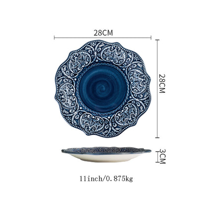 Baroque Dishware Household Bowl Nordic Style Ceramic Set Kitchen DealSniper.net 5 Style 1PC