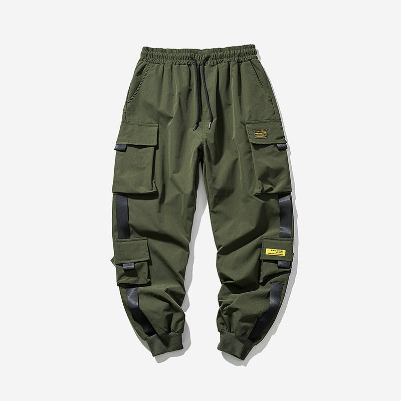Men'S Tide Brand Loose Feet Loose Net Red Spring Trend Pants Men Gym From House ArmyGreen 2XL