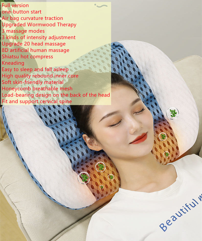 Relaxation Cervical Household Electric Massage Pillow Health dealsniper-net Full Version UK
