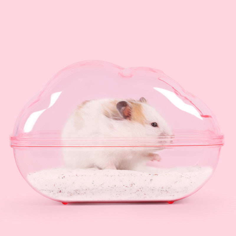 Hamster Cloud Bathroom Toilet Dual-Purpose Bathtub Pets Gym From House Pink L