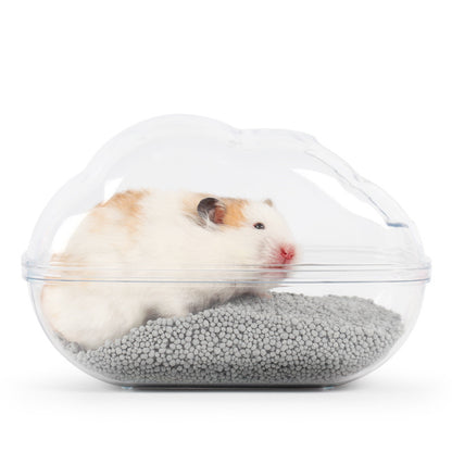Hamster Cloud Bathroom Toilet Dual-Purpose Bathtub Pets Gym From House Transparent L