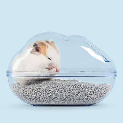 Hamster Cloud Bathroom Toilet Dual-Purpose Bathtub Pets Gym From House Blue L