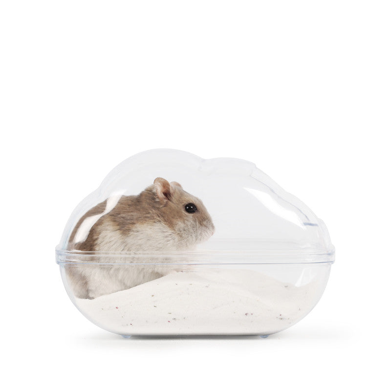 Hamster Cloud Bathroom Toilet Dual-Purpose Bathtub Pets Gym From House Transparent M