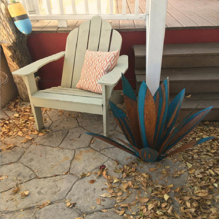 DIY Metal Art 9 Leaves Tequila Rustic Sculpture Rust Garden Yard