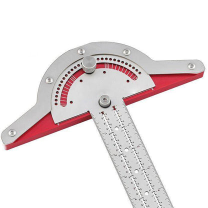 Woodworkers Edge Ruler Protractor Angle Protractor Two Arm Woodworking Ruler Tools dealsniper-net