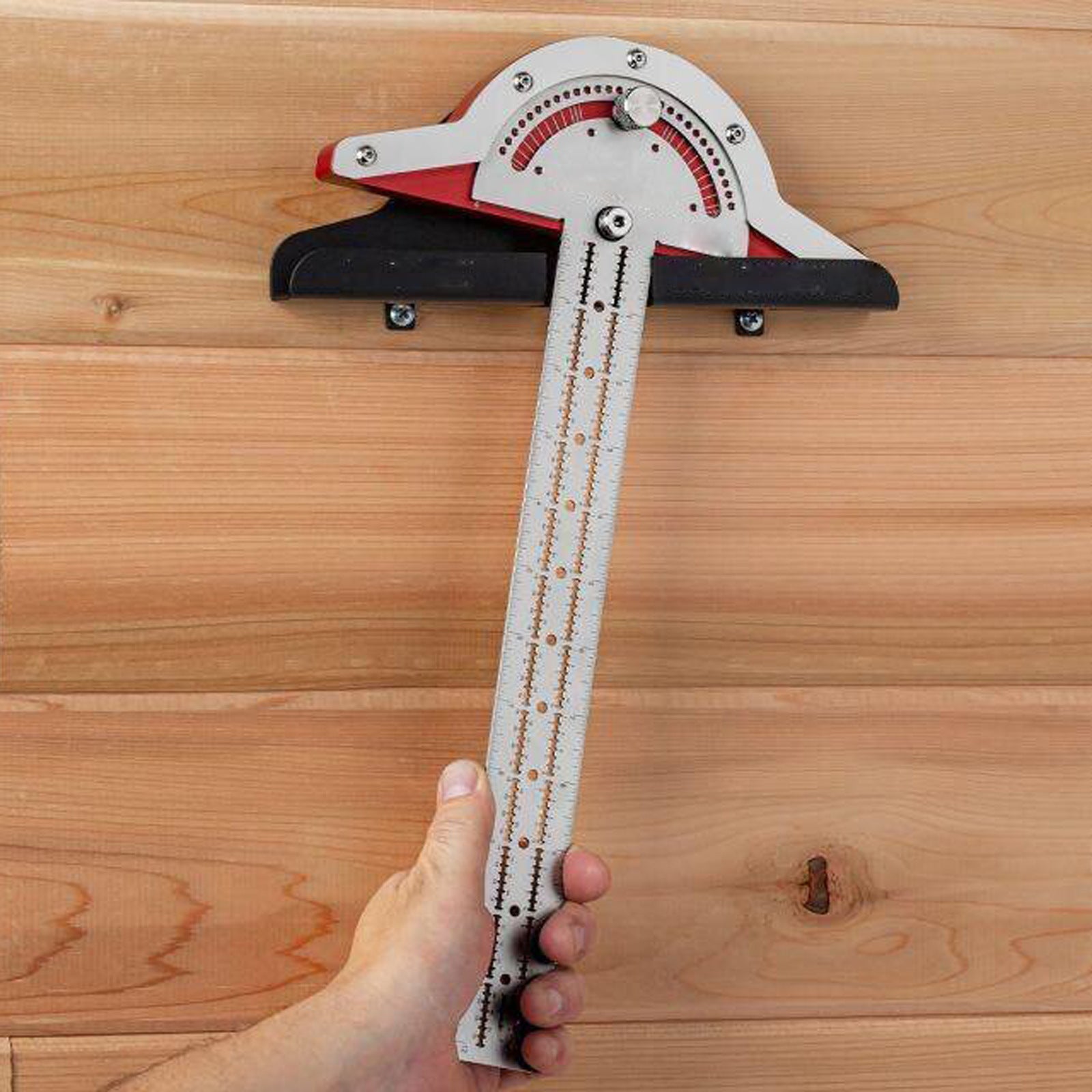 Woodworkers Edge Ruler Protractor Angle Protractor Two Arm Woodworking Ruler Tools dealsniper-net 10inches