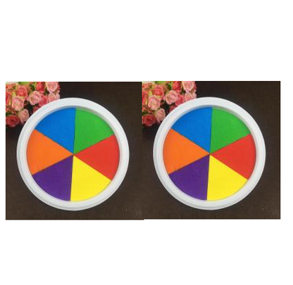 New Hot Selling Kindergarten Finger Print Mud Non-toxic Washable Pigment Kids DealSniper.net Color 2pcs