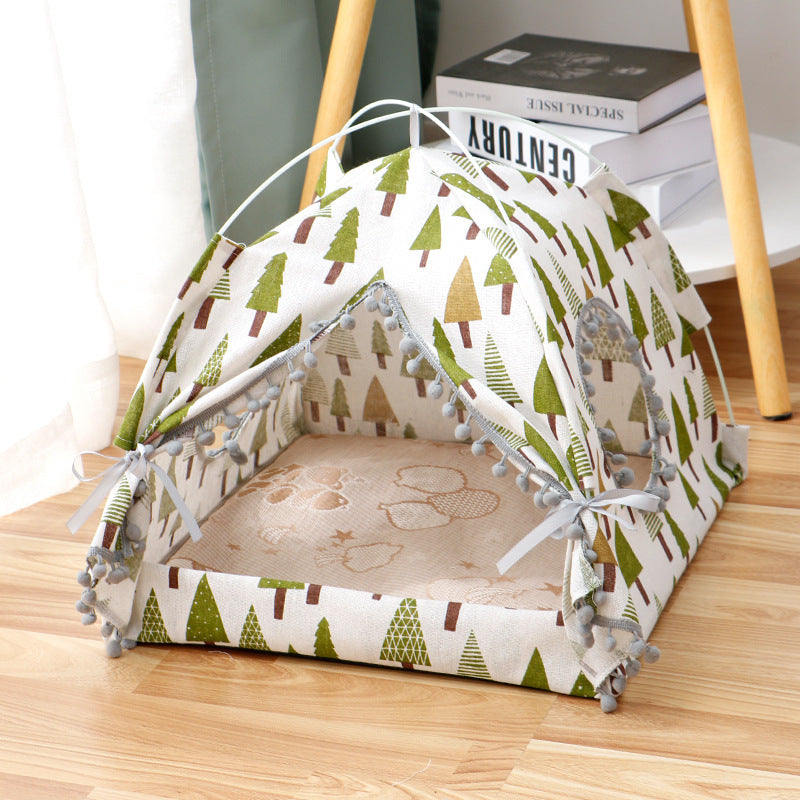 Cat Tent Cat Cat House Enclosed Pet Bed Pets dealsniper-net