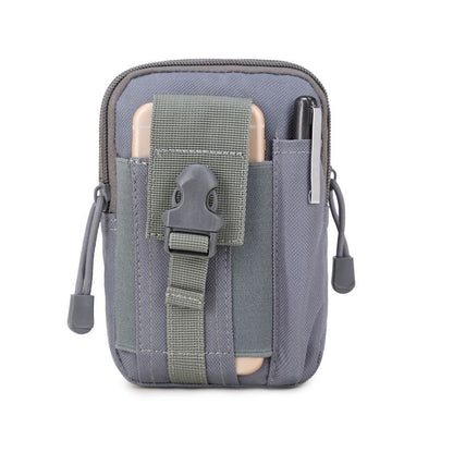 Outdoor Sports Molle Tactical Pocket Male 5.5 6 Inch Waterproof Mobile Phone Bag Outdoor dealsniper-net Pure gray 17.5X12X6CM