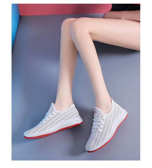 Soft Sole Fashion Leisure Travel Walking Shoes For Women Women dealsniper-net White 35