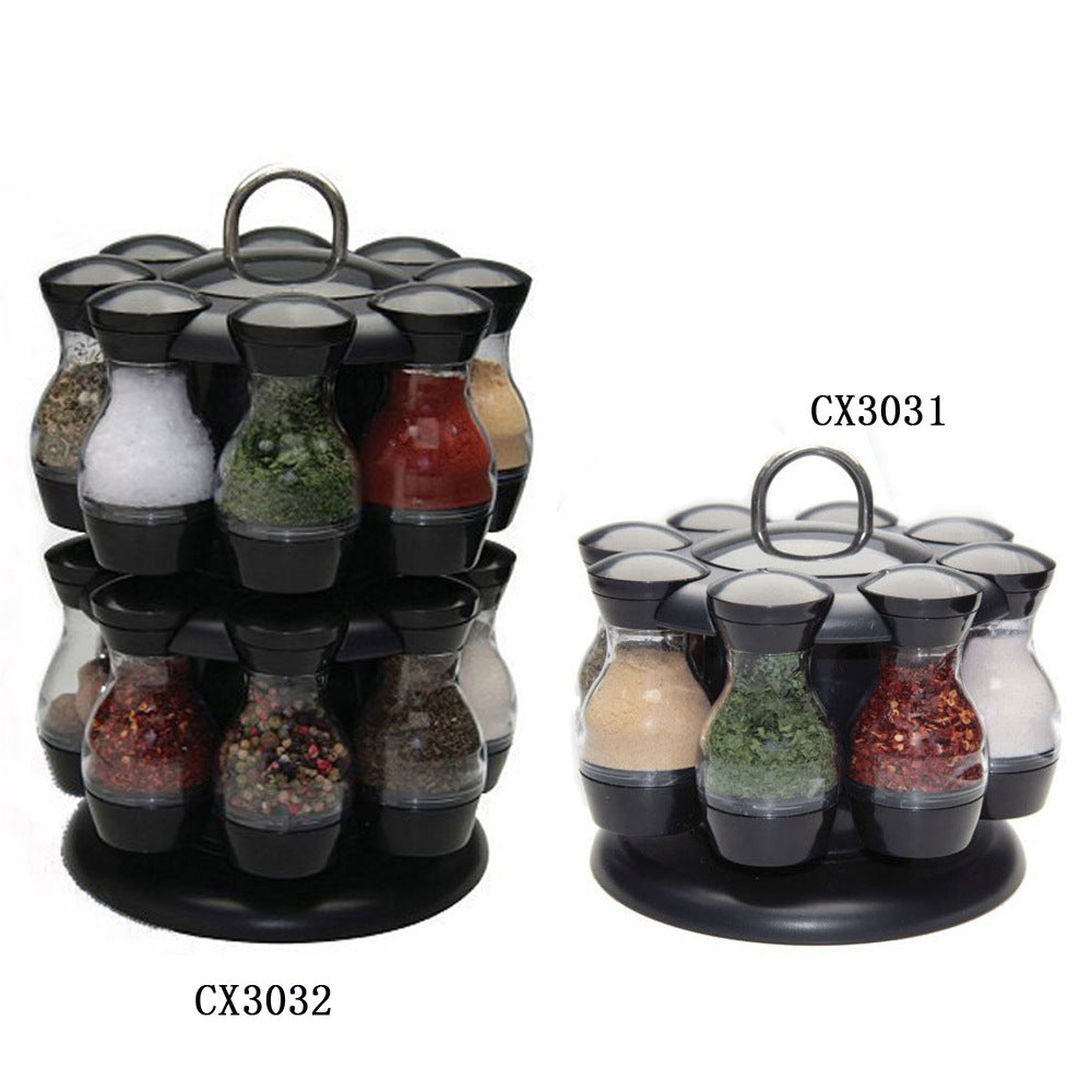Double-layer Rotating Spice Rack For Household Kitchen Kitchen DealSniper.net