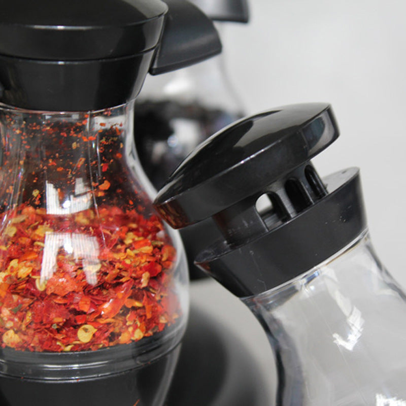 Double-layer Rotating Spice Rack For Household Kitchen Kitchen DealSniper.net